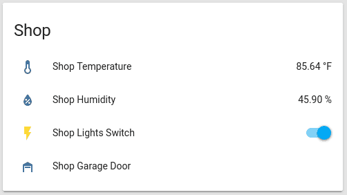 Temperature and Humidity Sensors in Home Assistant