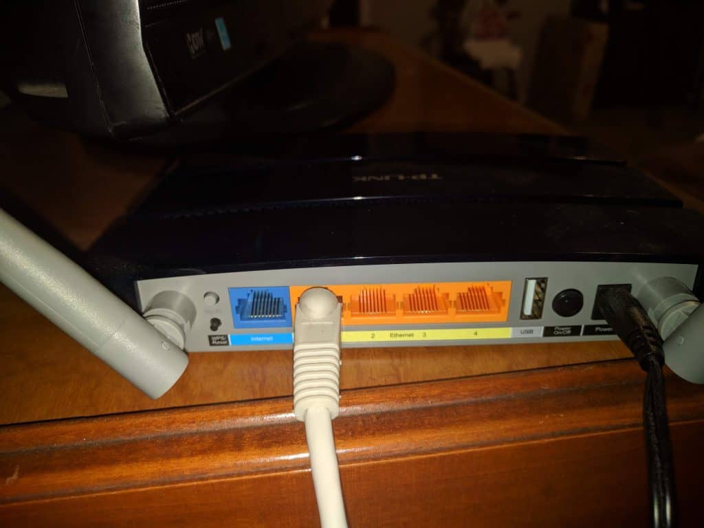 Plugged in Router