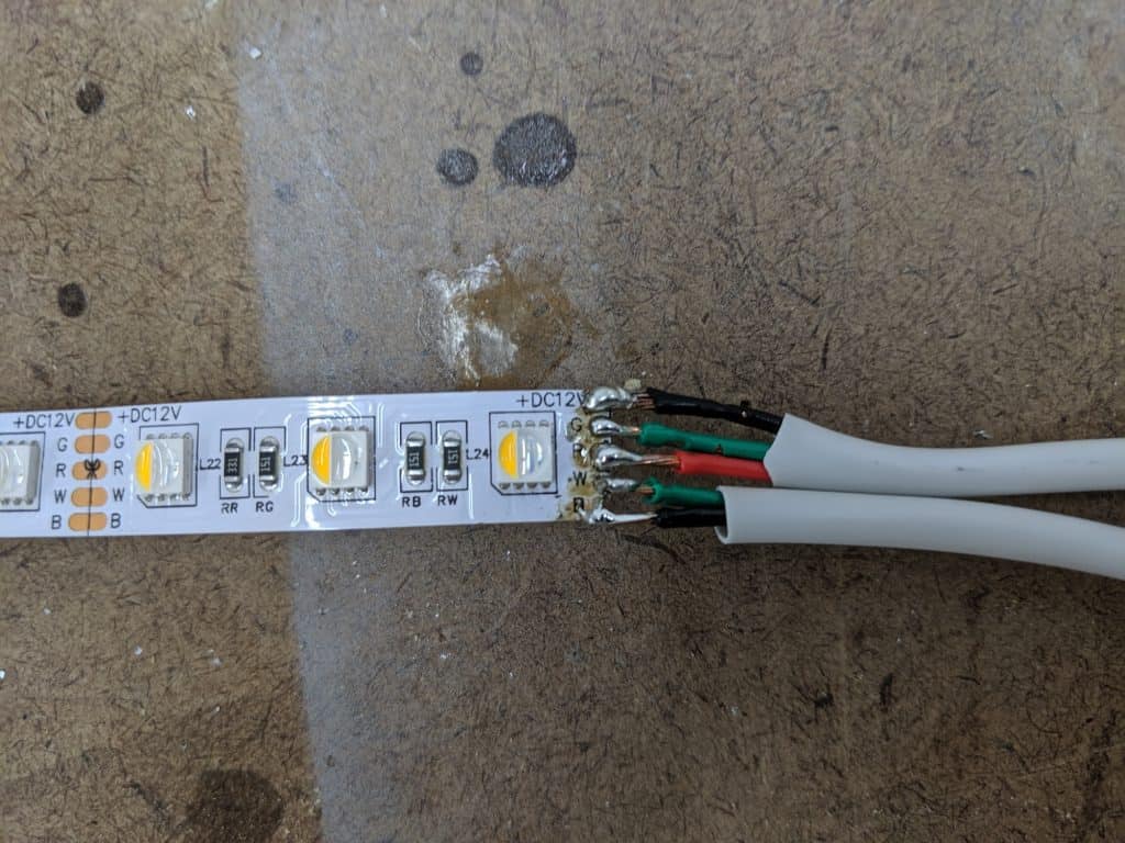 LED Connectors Soldered