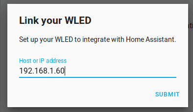 WLED Home Assistant